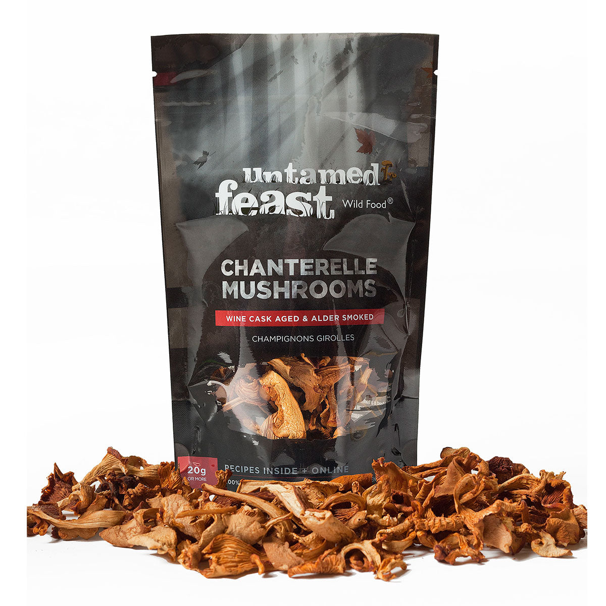 Chanterelle Mushrooms Alder Smoked Untamed Feast Inc.